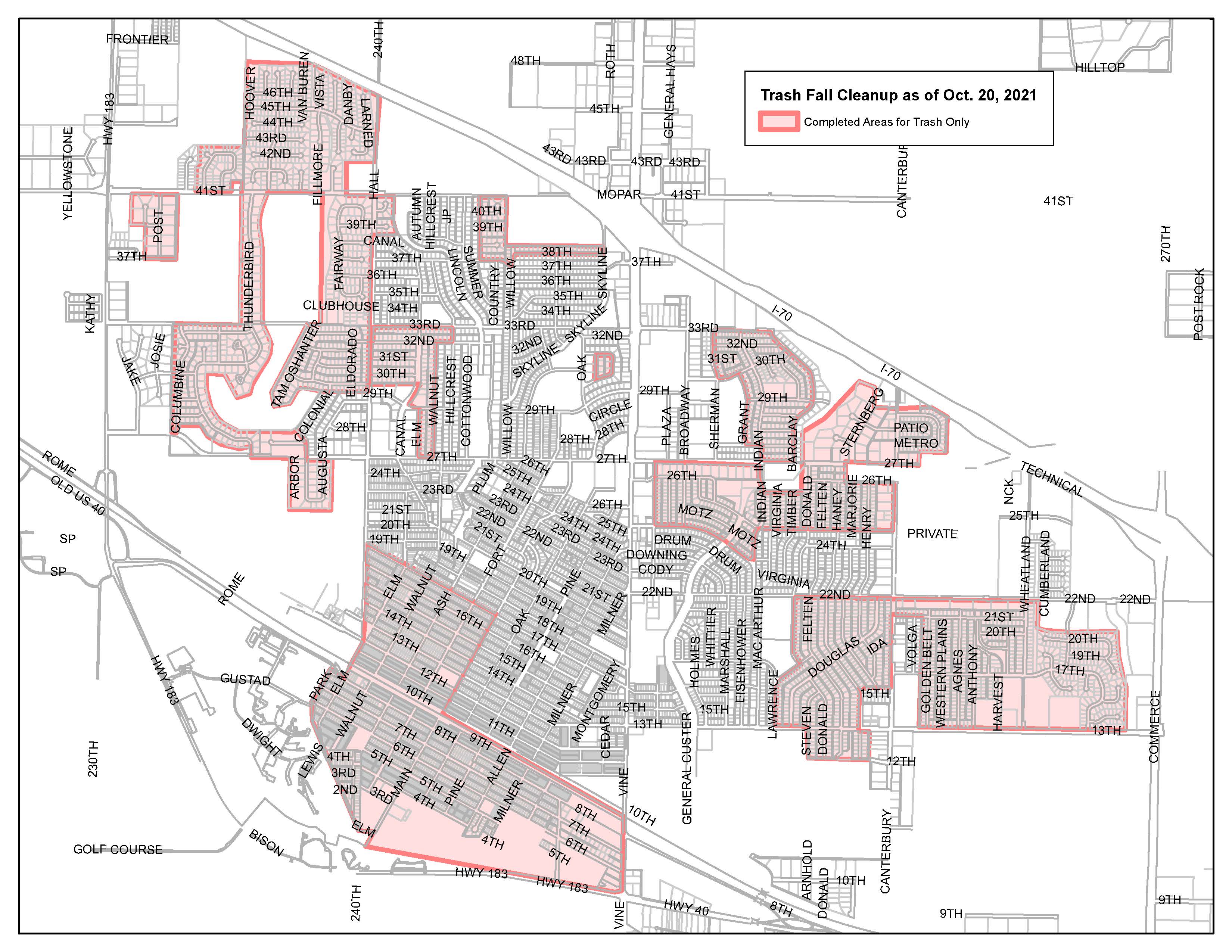(Maps provided by city of Hays.)&nbsp;