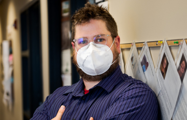 Dr. Nate Doherty, Visiting Assistant Professor of English, will include Scooby Doo, a cartoon from the 1970s featuring young adults who travel in a van and solve mysteries, in the online Adolescent Literature (ENG 438/538) course he teaches in Spring 2022. (Photo by Daniel Binkard/Chadron State College)