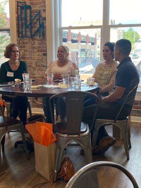 New residents to St. Joseph interact with each other at fun new resident events presented by the St. Joseph Chamber of Commerce. /Photo by Kristi Bailey