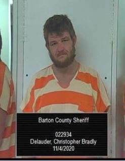 Christopher Delauder (Barton County Sheriff's Office photo from Nov. 2020)