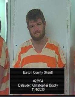 Christopher Delauder (Barton County Sheriff's Office photo from Nov. 2020)