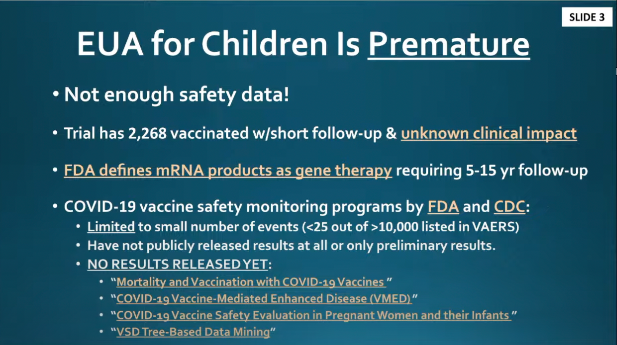 A slide presented to the FDA panel Tuesday by Dr. Josh Guetzkow&nbsp;