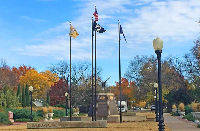 <b>The Salina-Saline County War Memorial.</b> Salina Post file photo