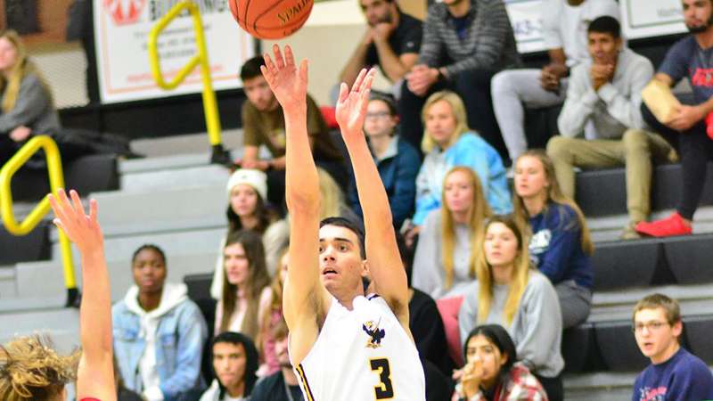 <b>Nikola Milojevic had 10 points off the bench for CCCC in an 85-62 win over Hesston.</b> Photo by Jessica LeDuc courtesy <a href="http://cloudtbirds.com">cloudtbirds.com</a>