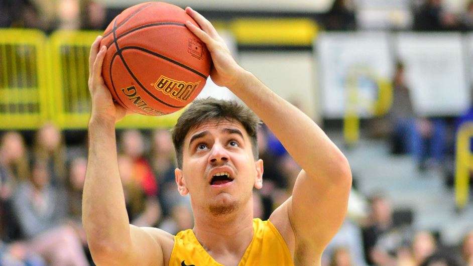 <b>Uros Stepanovic had a career-high nine points in 10 minutes played on Wednesday night.</b> Photo by Jessica LeDuc courtesy <a href="http://cloudtbirds.com">cloudtbirds.com</a>