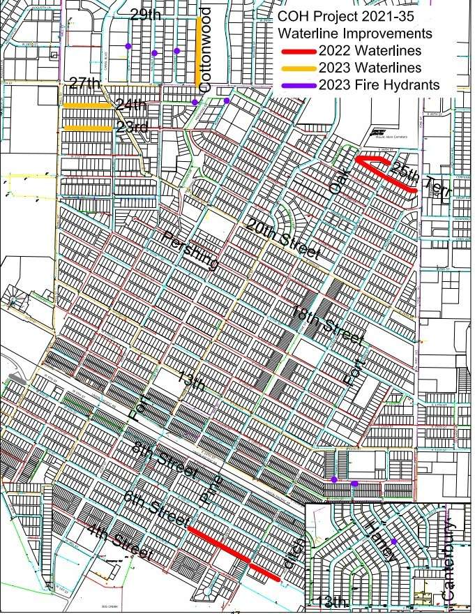 Hays waterline project scheduled for the next two years. (City of Hays)