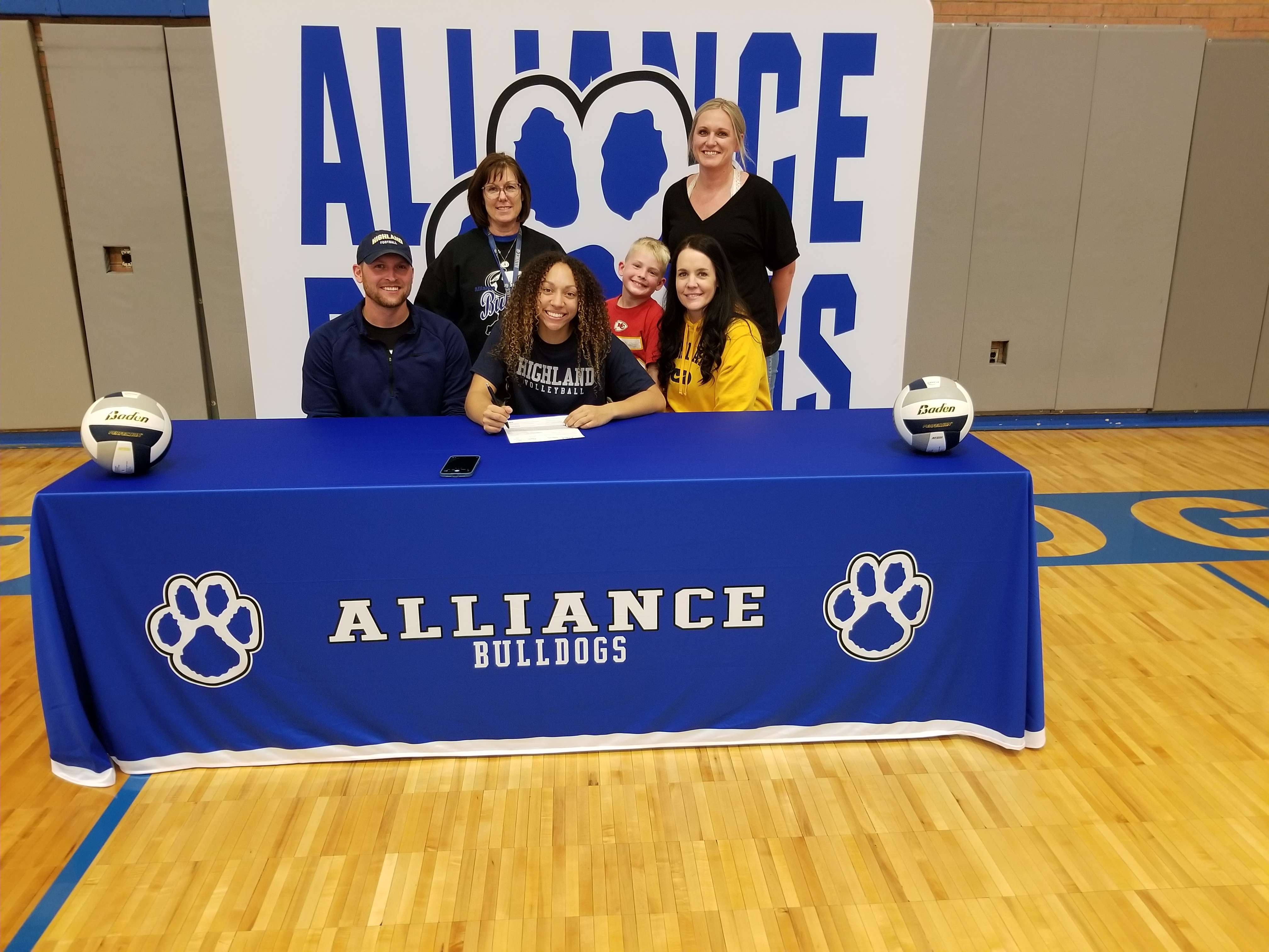 Front L-R: Keegan Kaiser, Amauri Browning, AHS Head Coach&nbsp; Jessica Kaiser. Standing L-R: Reserve Coach Angie Hiemstra, Karston Kaiser, JV&nbsp; Coach Heather Jensen