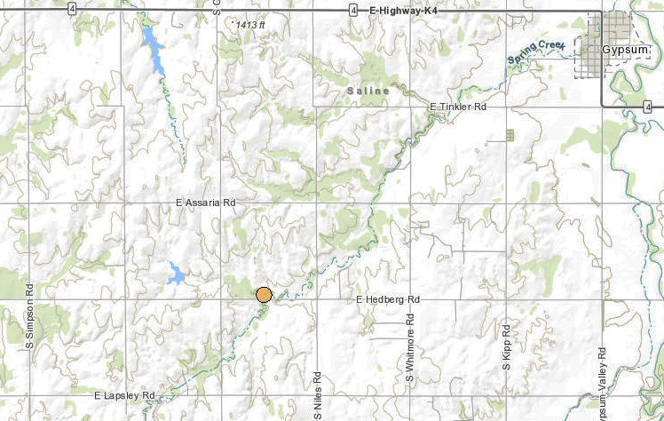 Map courtesy Kansas Geological Survey