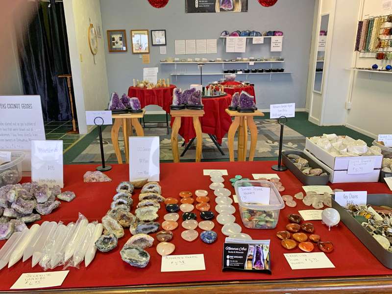 Some of the items offered for sale in the recently opened Nature's Art.