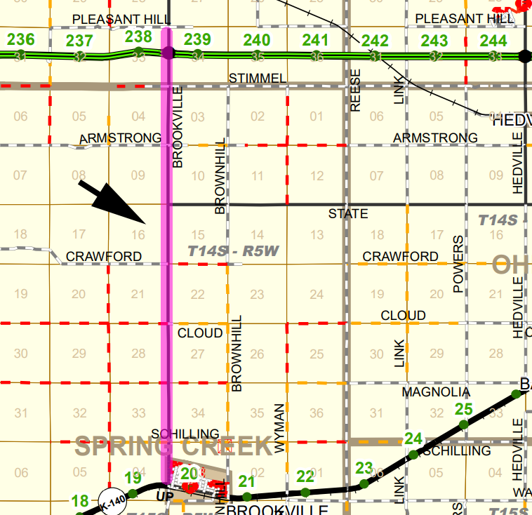 Map courtesy Saline County