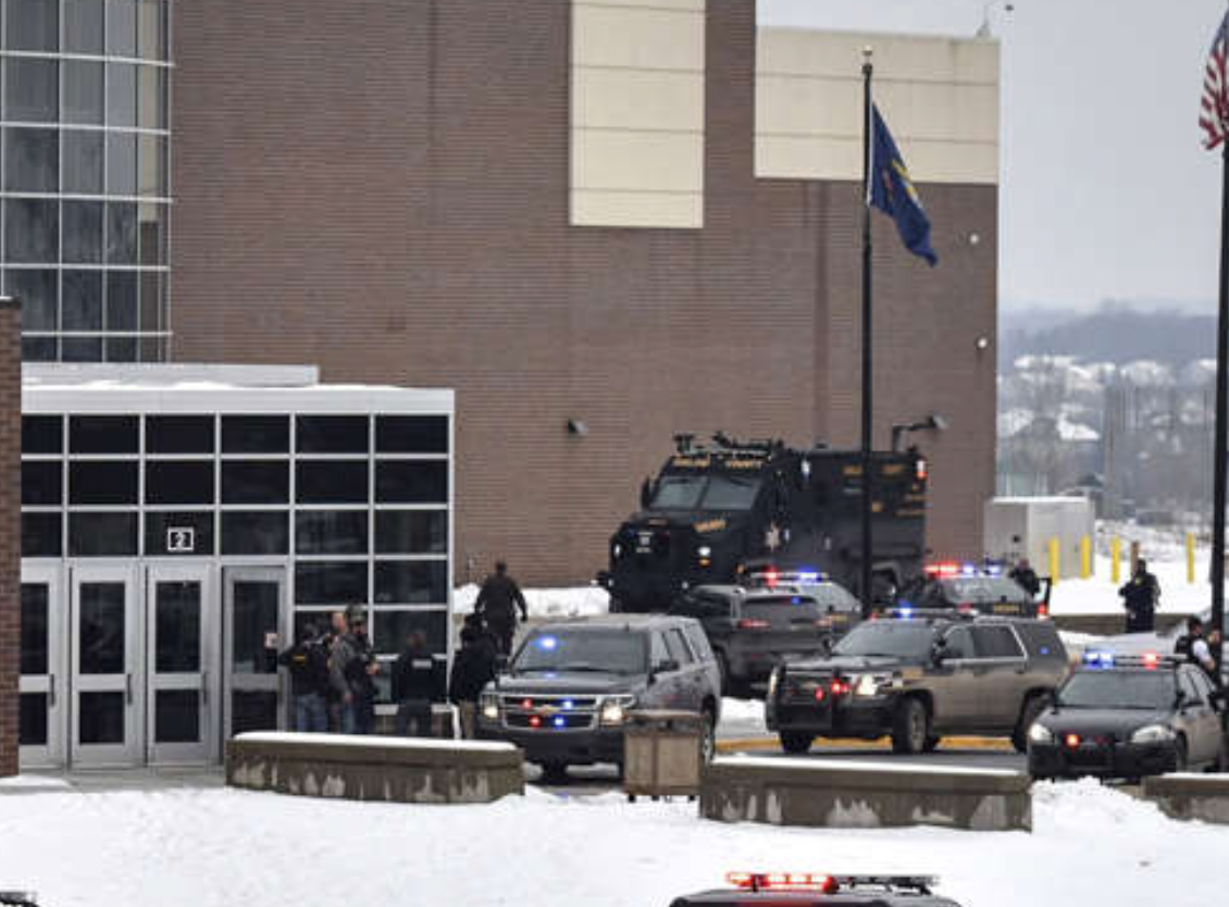 First responders on the scene of the school shooting photo courtesy WWJT