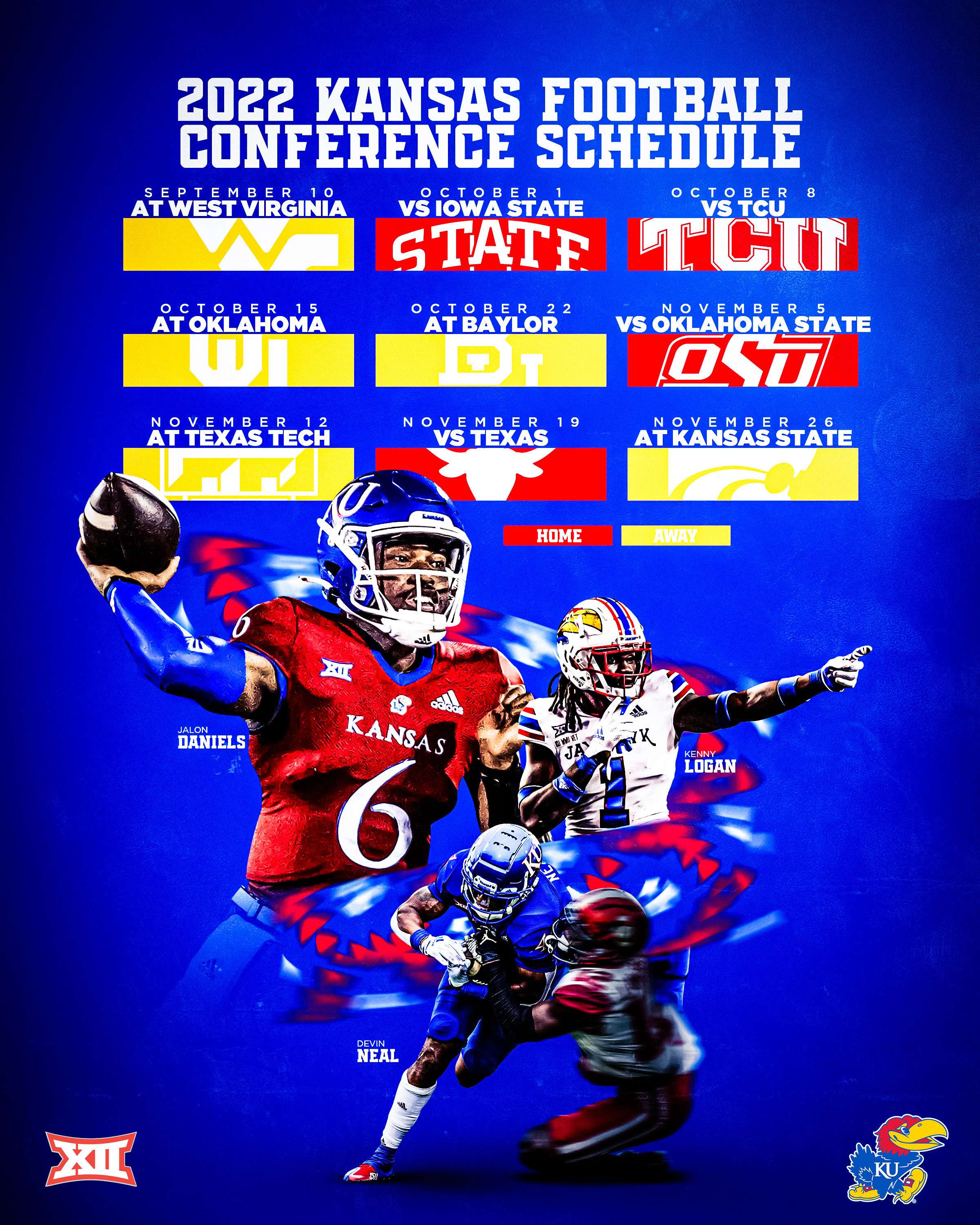 KU Football s 2022 Schedule Includes Four Home Contests