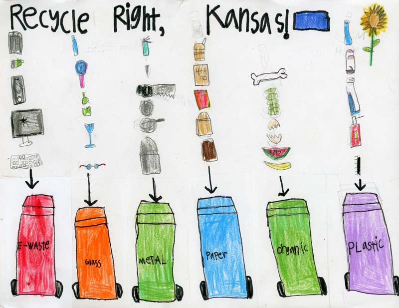 <b>The winning calendar cover art by Ellsworth's Gracen Kasper.</b> Images courtesy KDHE