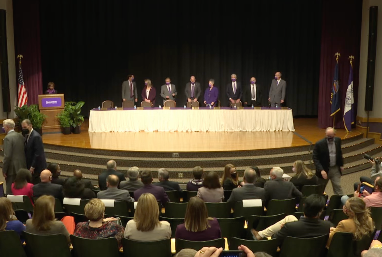 Regents gathered ahead of Thursday's announcement