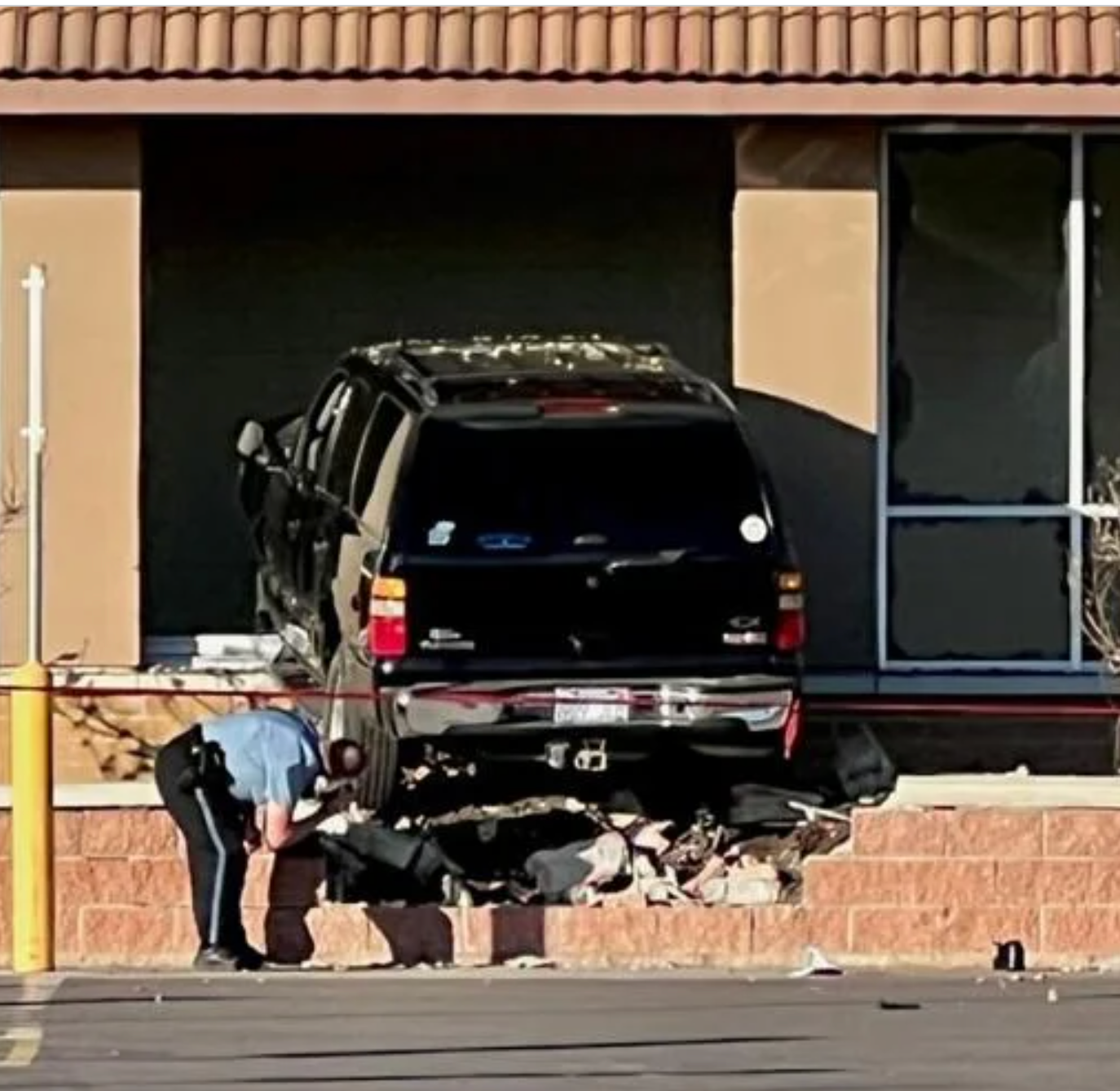 The crash occurred at the Legends Outlet mall. photo courtesy KCTV