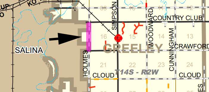 Map courtesy Saline County