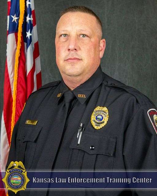 Moundridge Officer Mike Adams. Photo courtesy <a href="https://www.facebook.com/kletc/">Kansas Law Enforcement Training Center</a> Facebook page