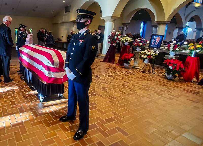 Service for Dole at St. Mary Queen of Angels Catholic Church in Russell &nbsp;- photo by James Bell