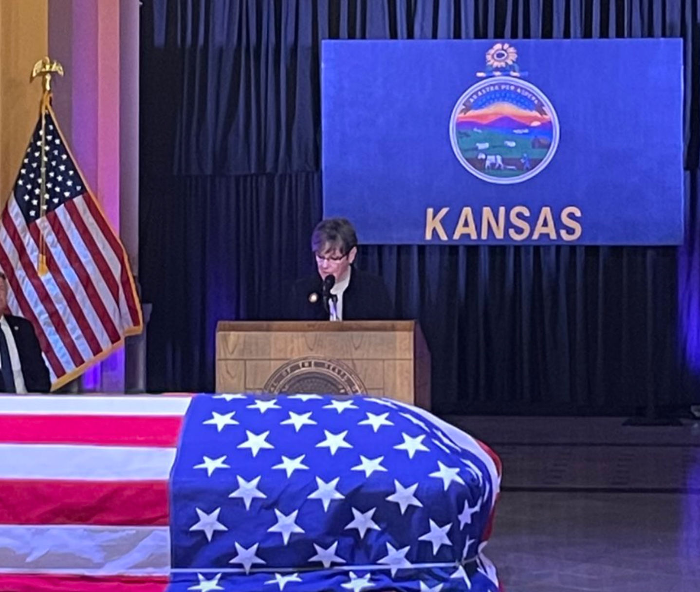Gov. Laura Kelly said, “It’s hard to imagine a Kansas without Bob Dole, and I’m not sure I want to.”-photo courtesy Elizabeth Dole Foundation