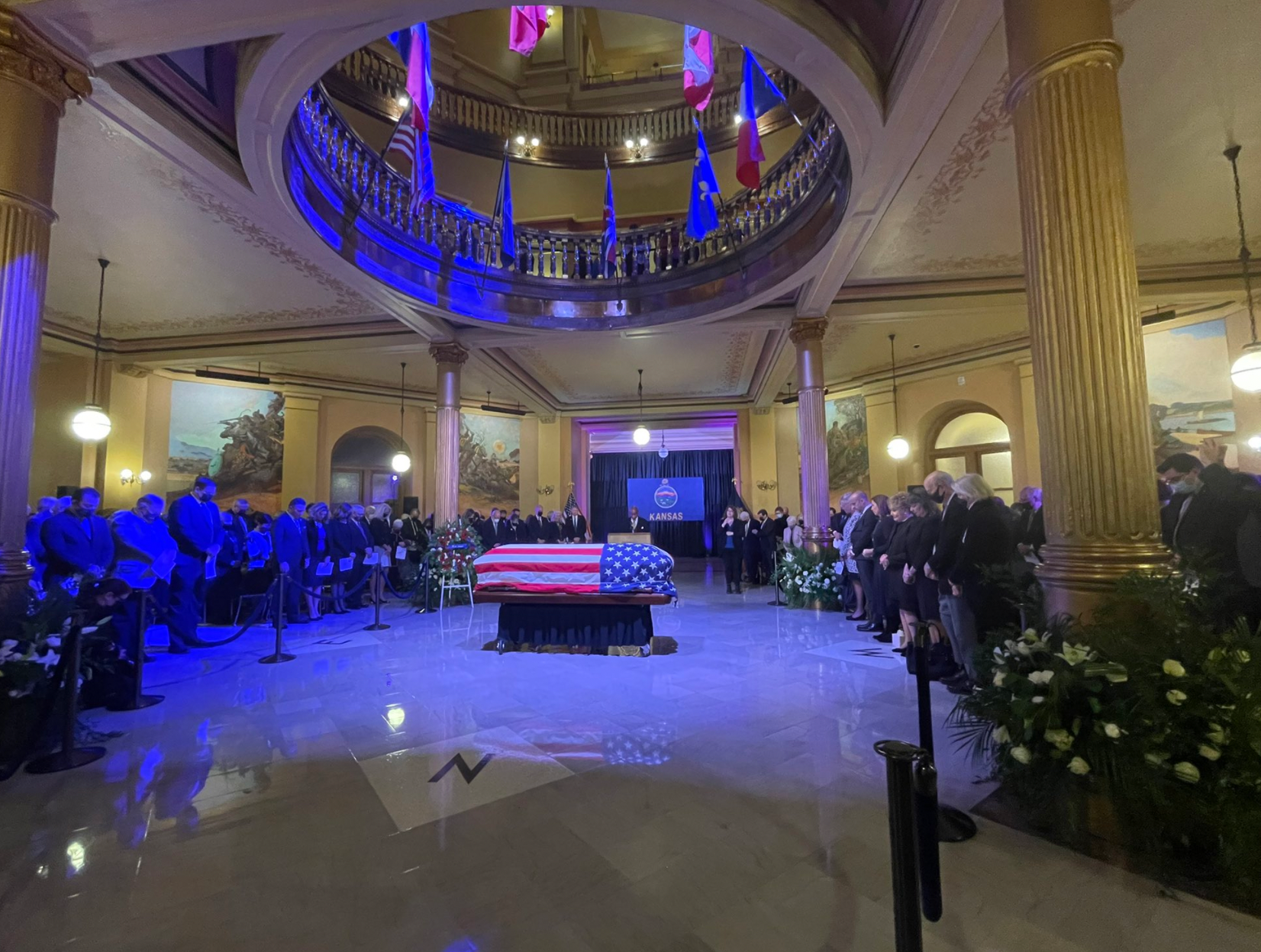 Ceremony honoring the life of Robert J. Dole at the Kansas State Capitol building in Topeka-photo Elizabeth Dole Foundation
