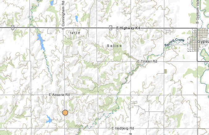 <b>The 10:13 a.m., 2.3 magnitude quake.</b>