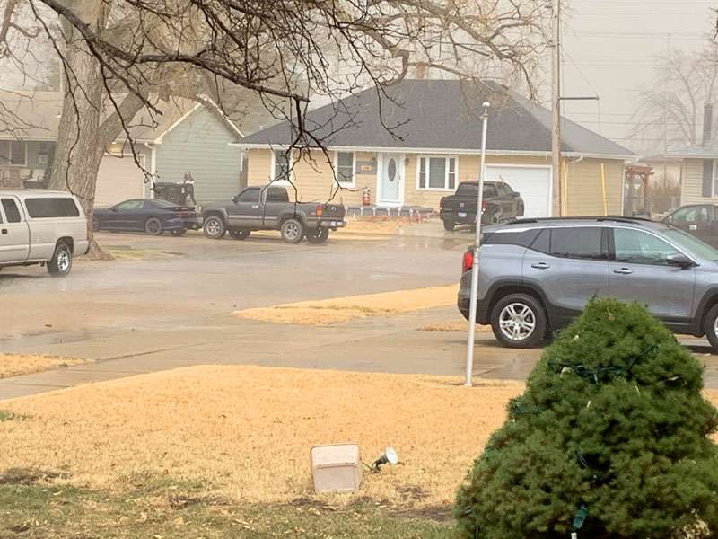 <b>In a matter&nbsp; of seconds, as the storm moved through, this southeast Salina neighborhood went from this. </b>Salina Post photos