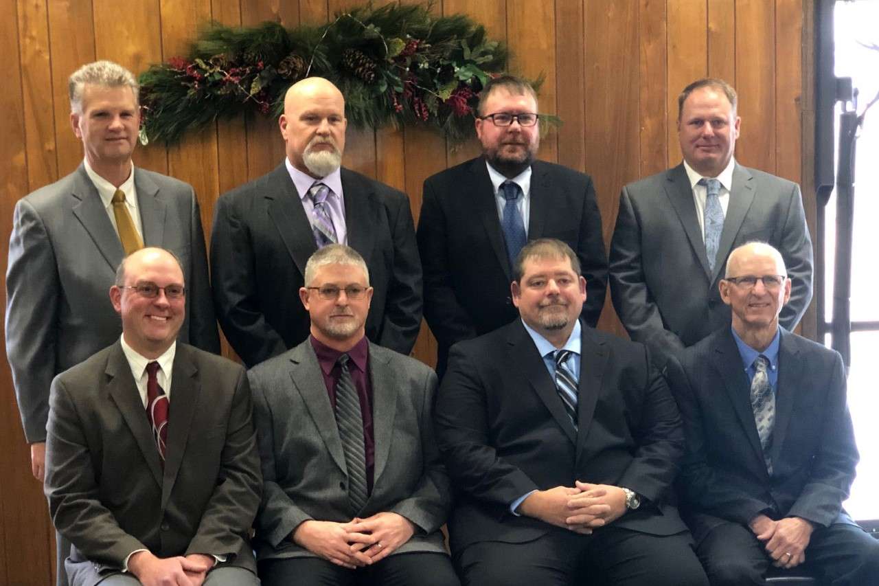  WESTCO’s 2021 Board of Directors included Front (l-r) - Chairman Erik Peterson, Vice-Chairman Scott Schoeneman, Secretary Trabor Bauer, Director Allan Thorson; Back (l-r)– President & CEO David Briggs, Director Tim Campbell, Director Matt Ardissono, Director Joe Thompson.