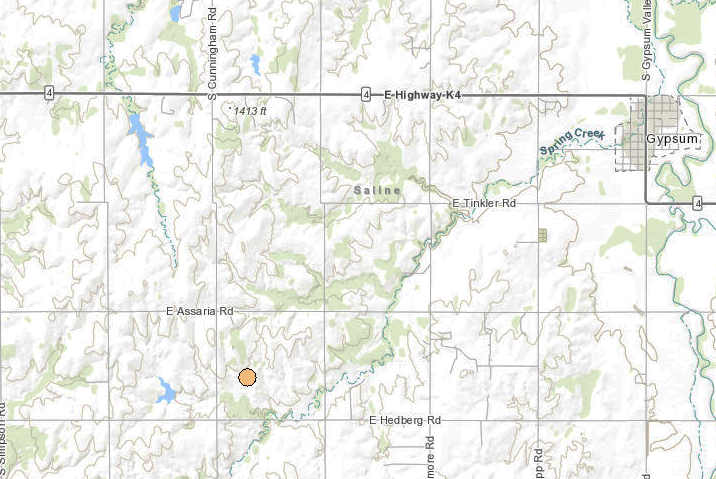 <b>The&nbsp;6:56 p.m. Friday, 2.0 magnitude quake.</b>