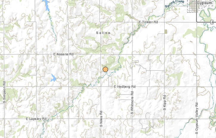 <b>The 7:23 p.m. Friday, 2.9 magnitude quake.</b>