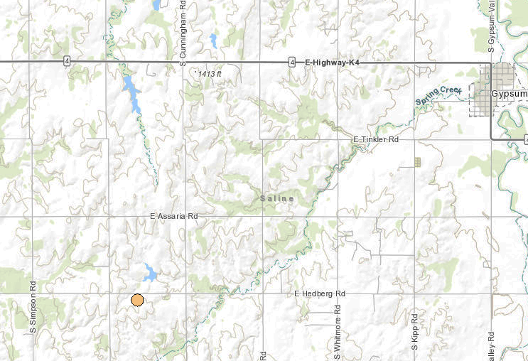 UPDATE Small quakes strike SW of Gypsum Sunday