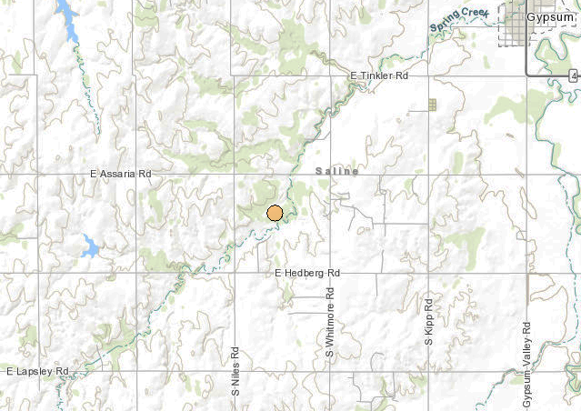 <b>The 5:08 a.m. Sunday, 2.5 magnitude quake.</b>