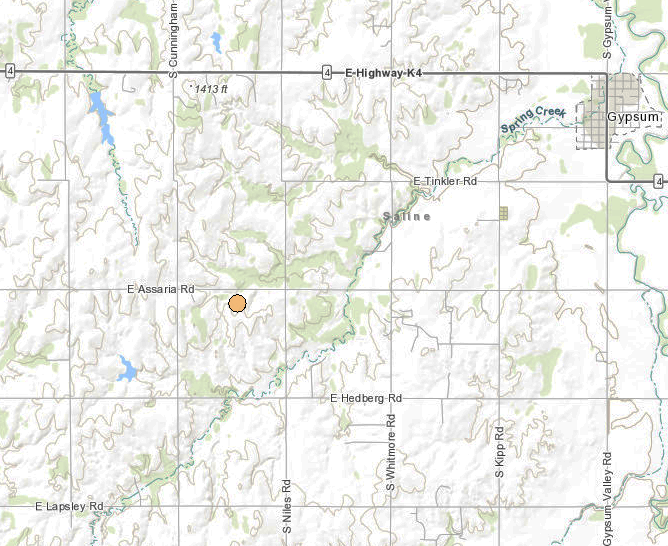 <b>The 6:06 a.m. Sunday, 2.5 magnitude quake.</b>
