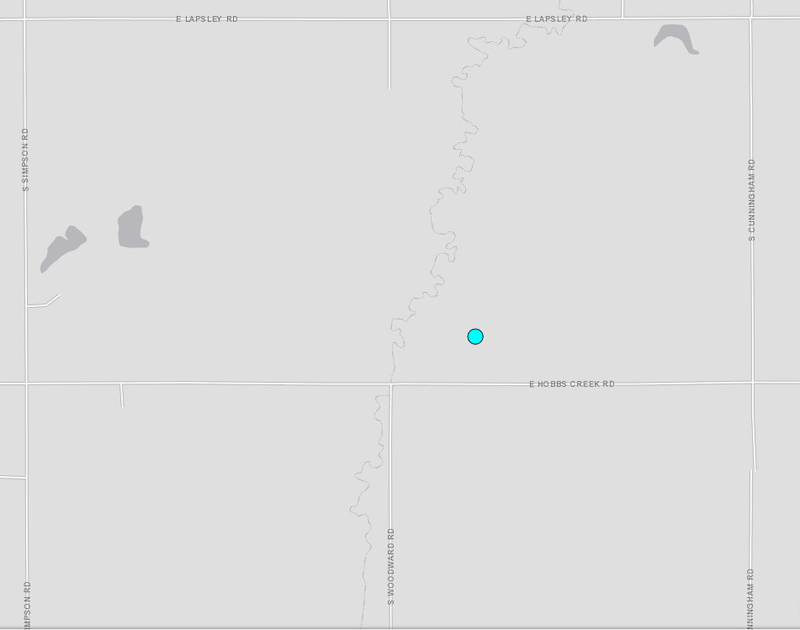The 4:40 a.m. Sunday, 3.9 magnitude quake. Map courtesy U.S. Geological Survey