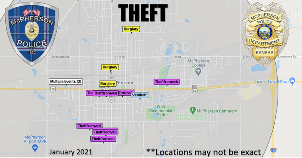 Map courtesy <a href="https://www.facebook.com/McphersonPD/">McPherson KS Police Department</a> Facebook page 