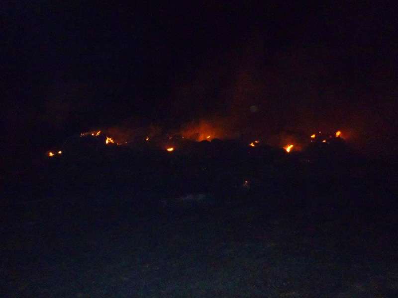 <b>The fire is believed to have been burning for much of the night.</b> Photos courtesy Saline County Sheriff's Office