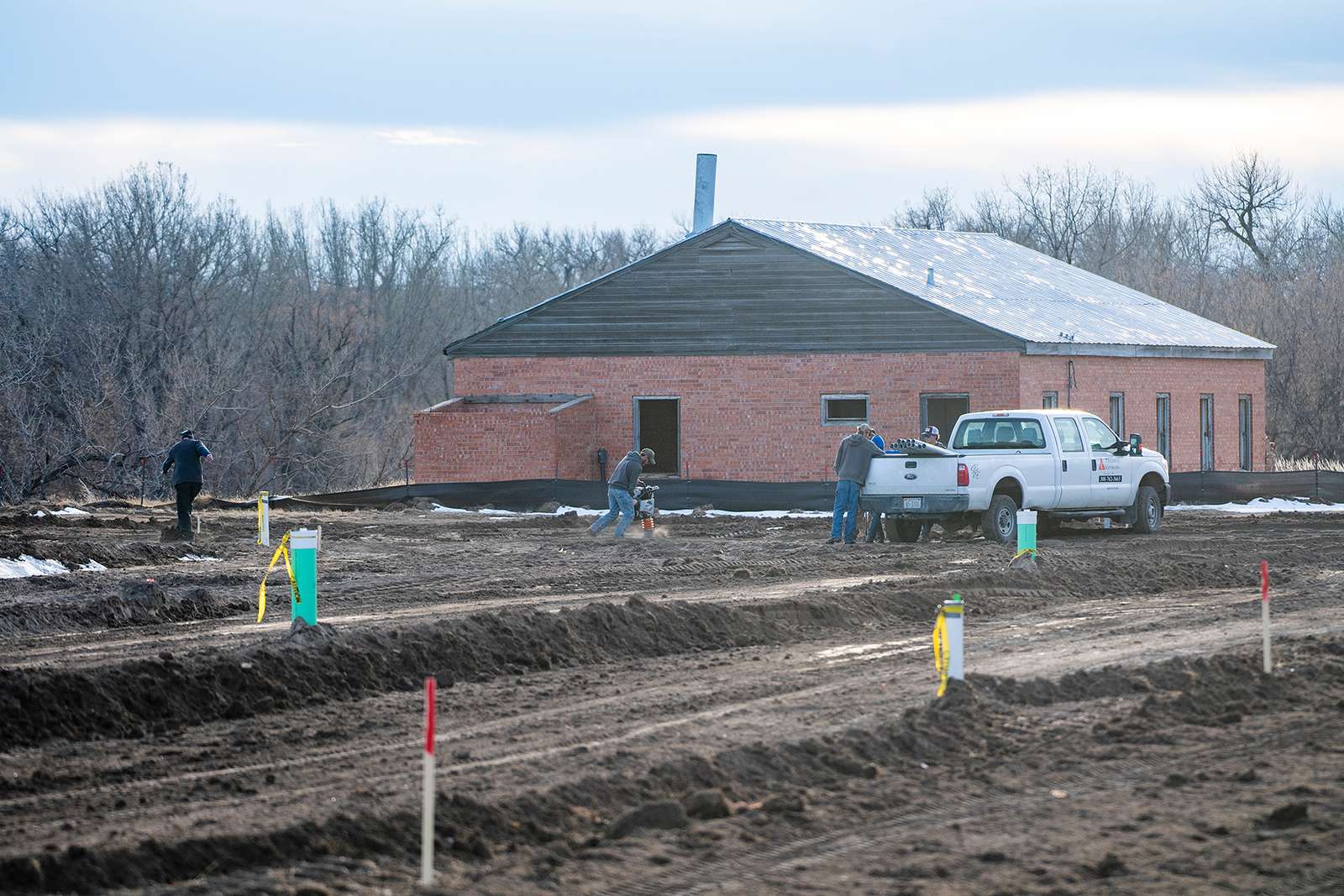 Construction workers make progress on the additional campsites at Fort Robinson State Park’s Red Cloud Campground. (Justin Haag/NGPC)