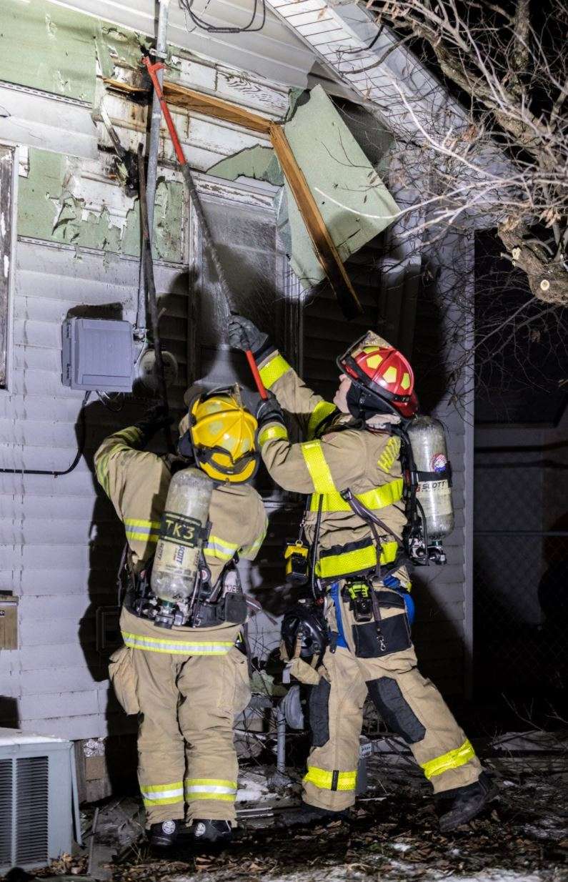 Wednesday night fire in Hutchinson photo by Courtesy Nick Hemphill courtesy Hutchinson Fire Dept.