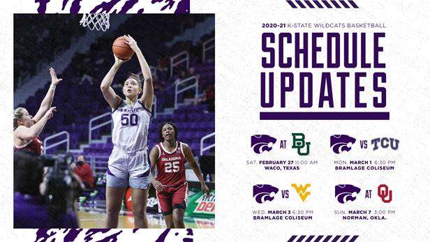 K-State finalizes remainder of 2020-21 women's basketball schedule K-State finalizes remainder of 2020-21 women's basketball schedule