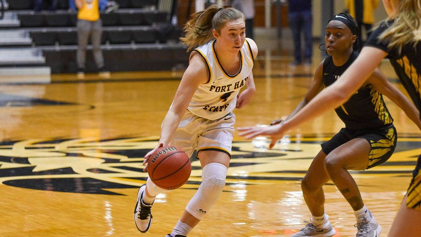 <b>FHSU's Lauryn Reither. </b>Photo by Nicole Heitmann courtesy <a href="http://fhsuathletics.com">fhsuathletics.com</a>