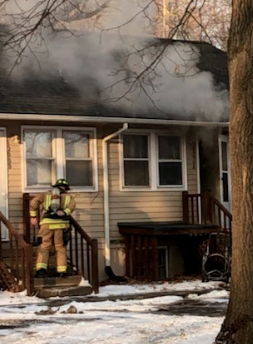 No injuries from a Wednesday fire in Manhattan -photo Manhattan Fire Dept.