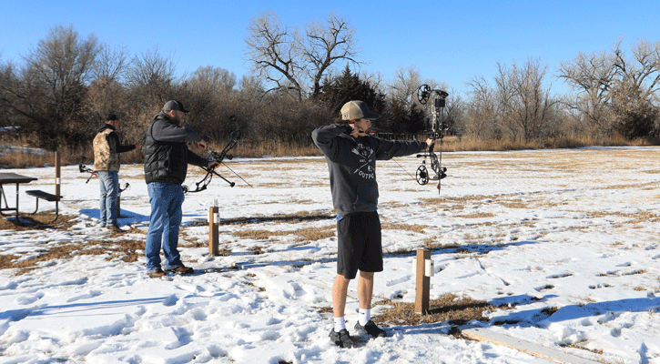 A new public archery range was built in 2020 at the Buffalo Bill State Recreation Area, which is adjacent to the historical park. (Julie Geiser/NGPC)