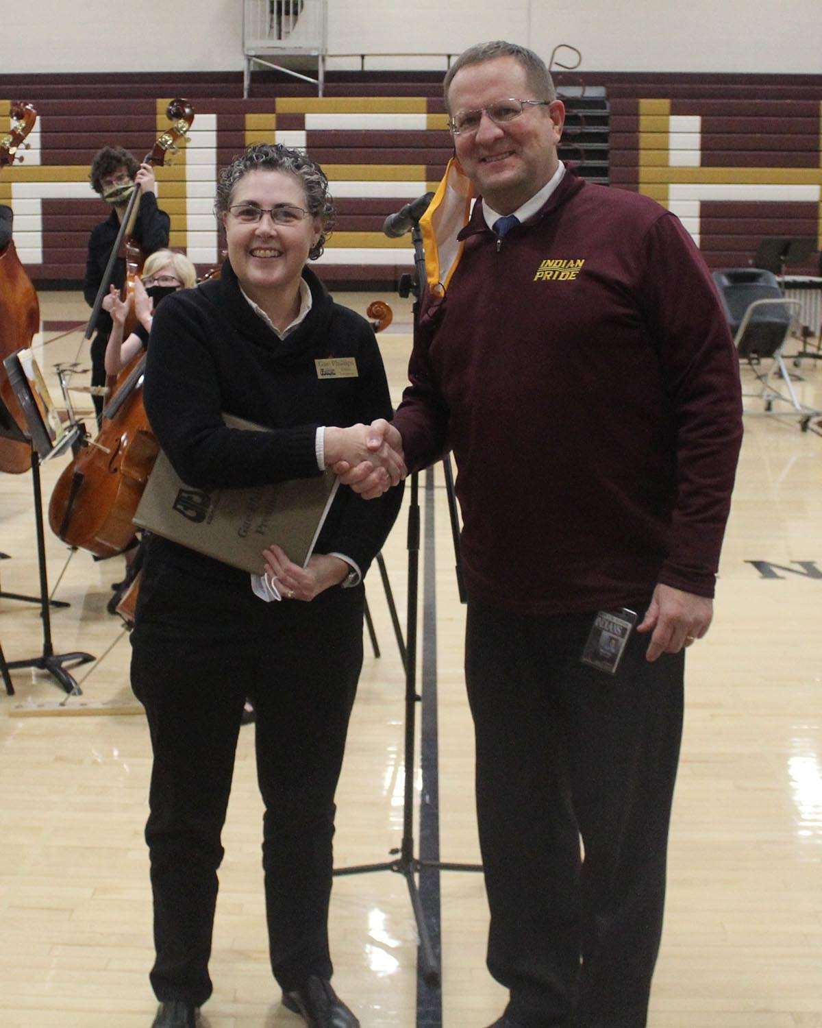 <i>Hays High Principal&nbsp;Martin Straub recently received the&nbsp;Kansas Music Educators Association Honor Administrator of the Year award. Straub will be retiring at the end of June. Courtesy photo</i>