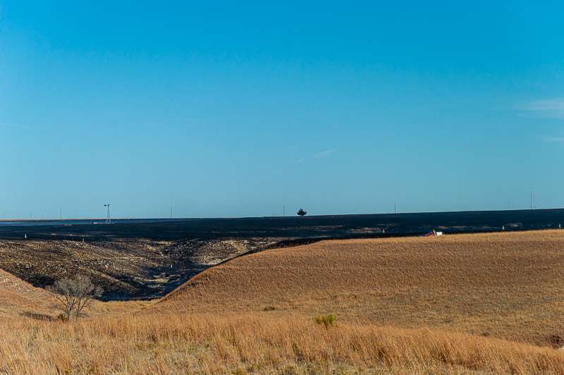 Russell County grass fire