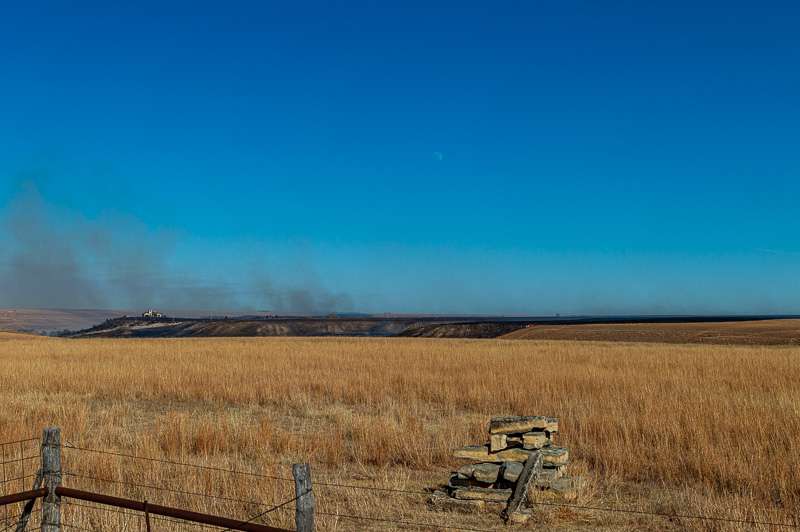 Russell County grass fire