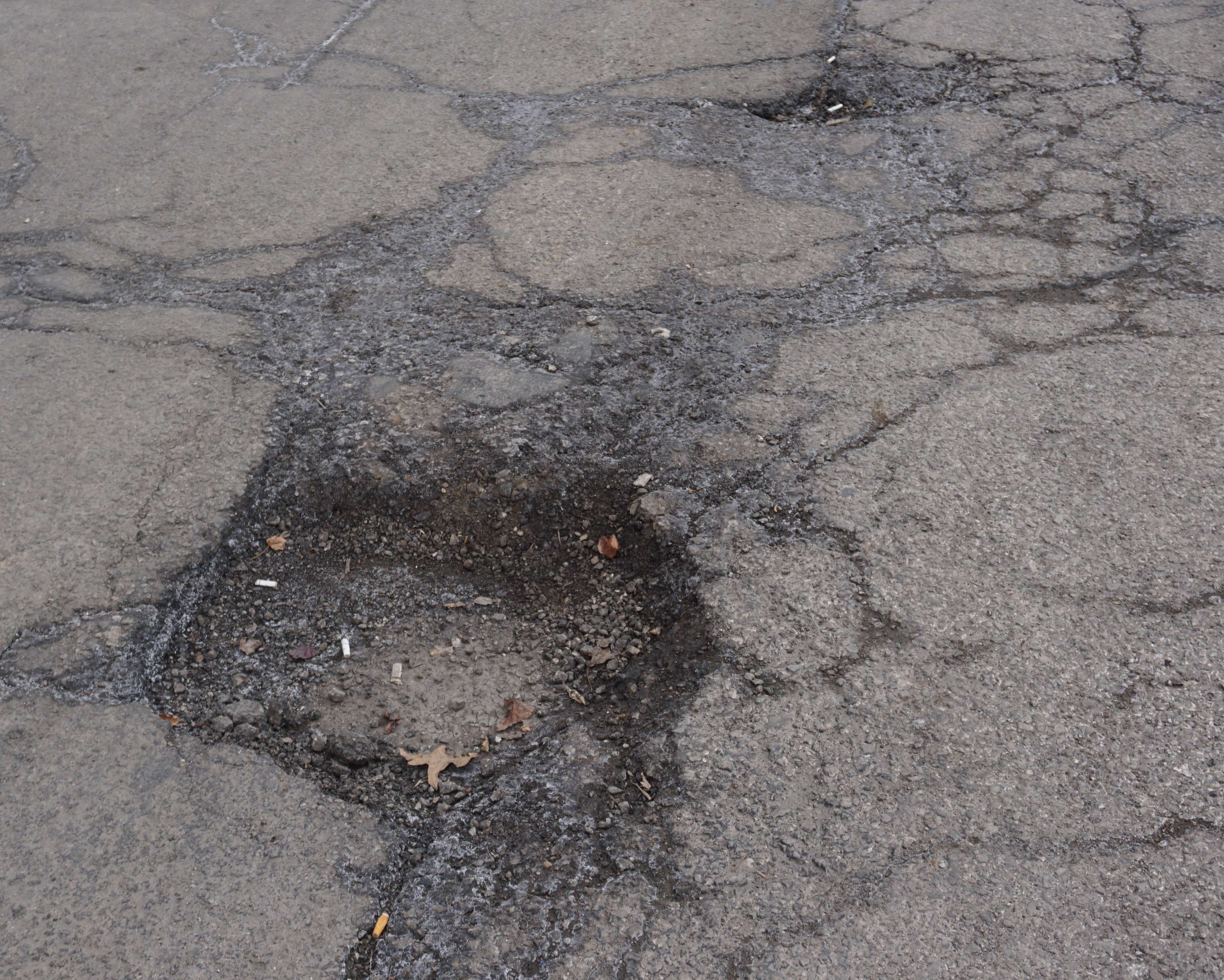 St. Joseph street crews patched between 4,000-5,000 potholes last year. Photo by Tommy Rezac.