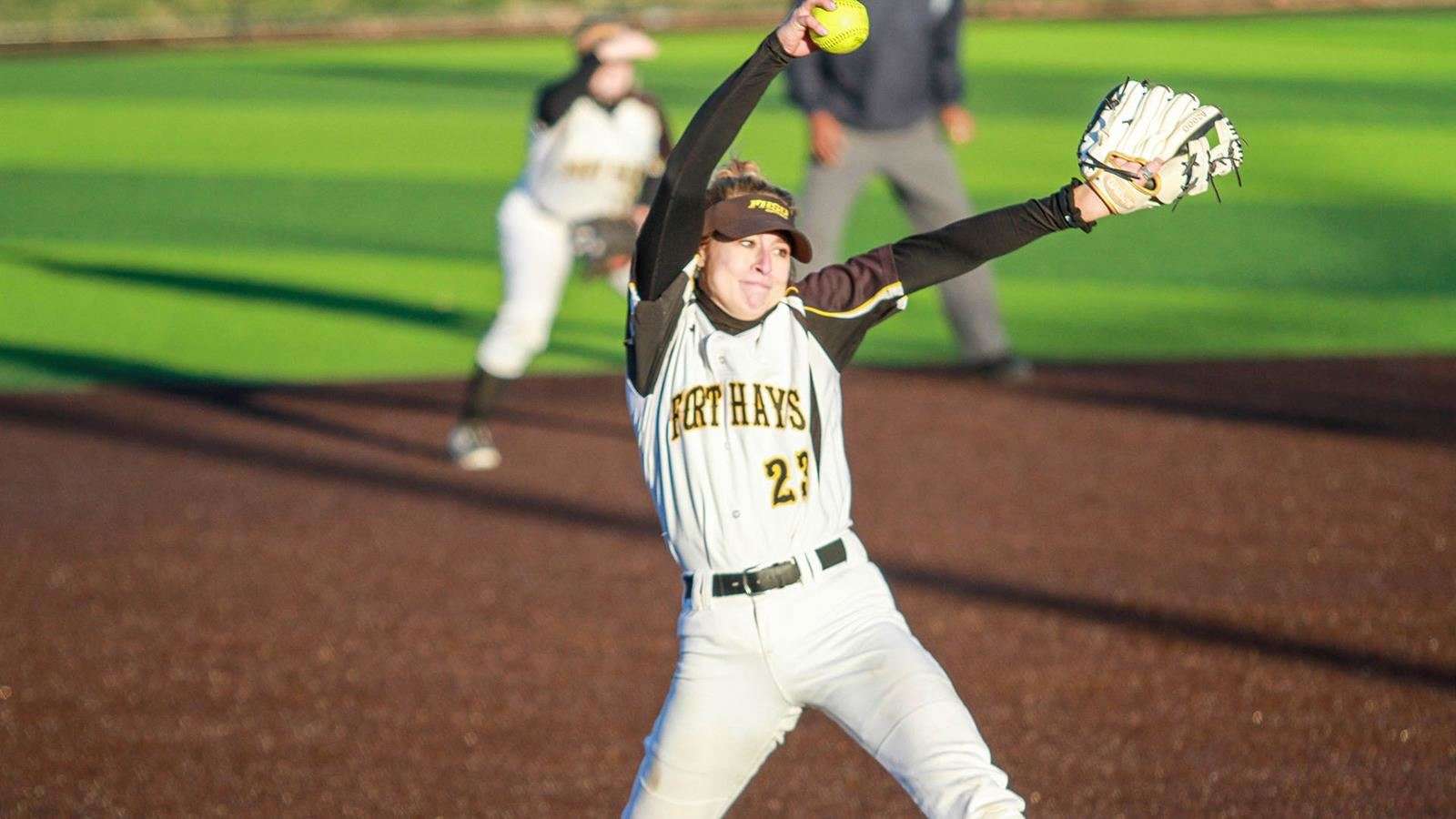 <b>FHSU's Hailey Chapman. </b>Photo by LCU Athletic Media Relations courtesy <a href="http://fhsuathletics.com">fhsuathletics.com</a>