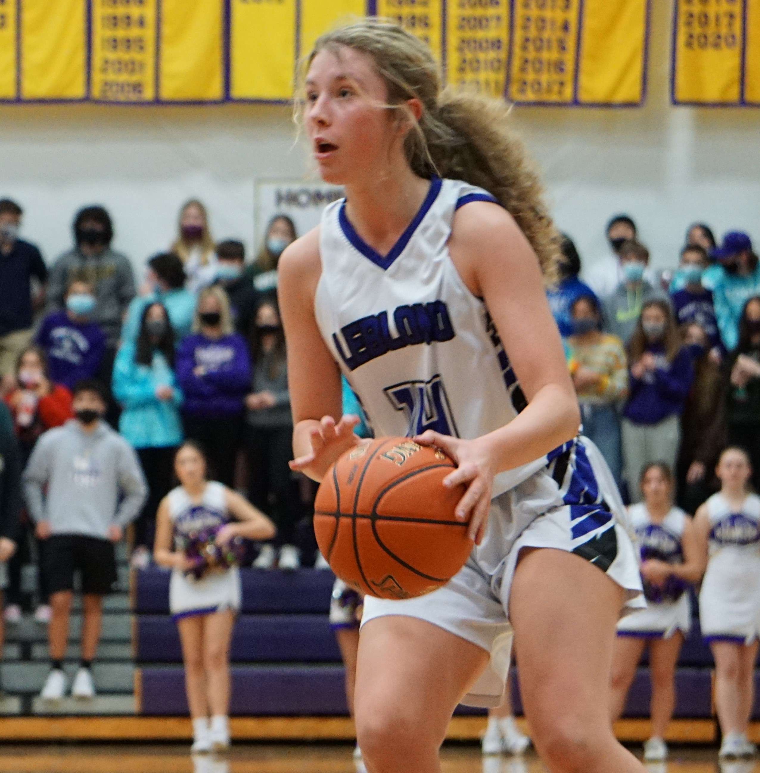 Bishop LeBlond sophomore Tatum Studer put together an impressive campaign in 2020-21, leading her team with 265 points this season. Photo by Tommy Rezac.