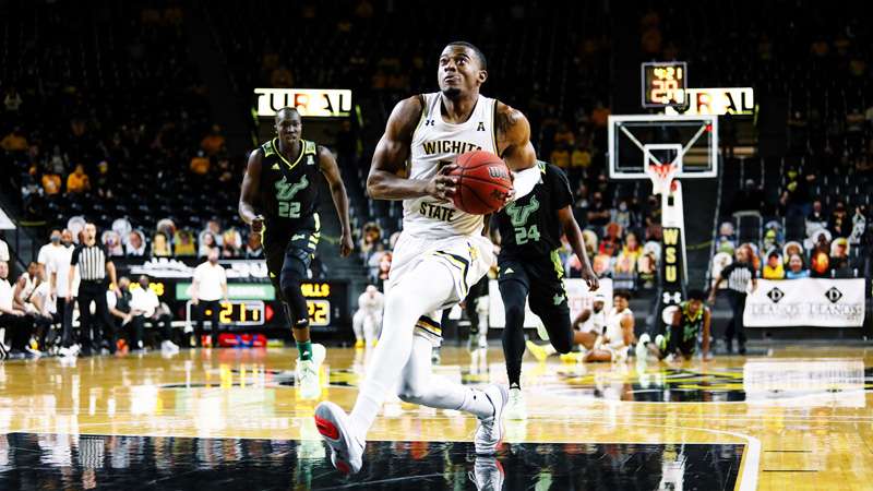 <b>WSU's Trey Wade. </b>Photo courtesy <a href="http://goshockers.com">goshockers.com</a>