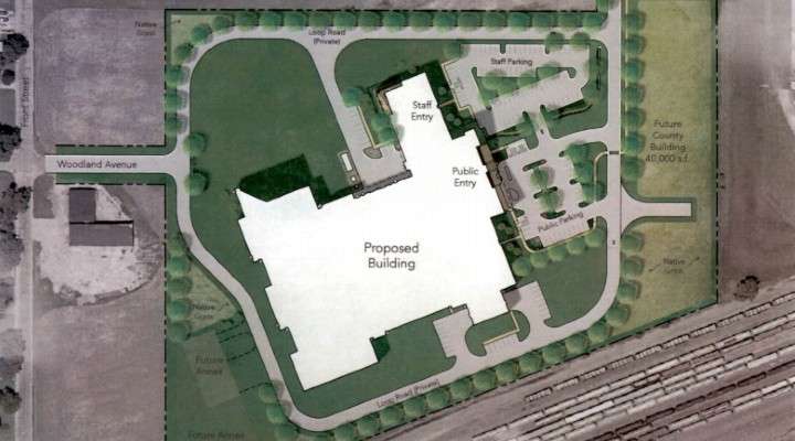 <b>One of the jail drawings included in the commission meeting packet. </b>Image courtesy Saline County