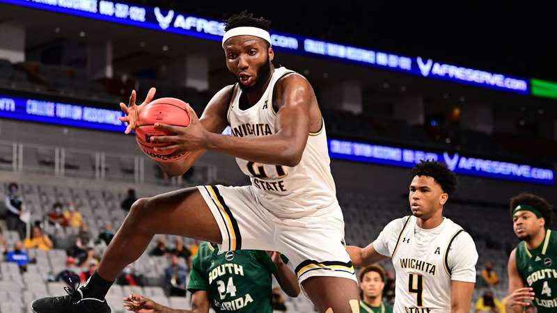 <b>WSU's Morris Udeze.</b> Photo courtesy <a href="http://goshockers.com">goshockers.com</a>